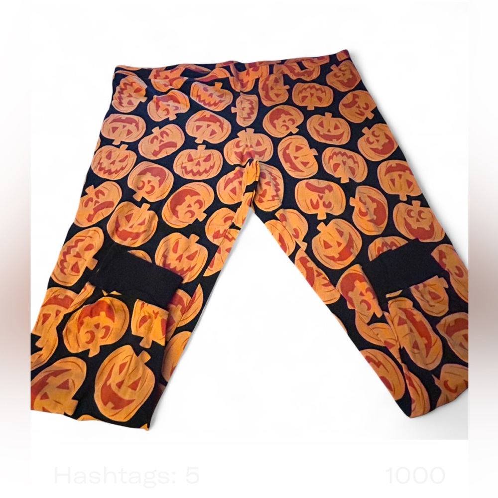 Halloween unsex lounge pants Size 3XL Hide and Eek - Pumpkin Print
